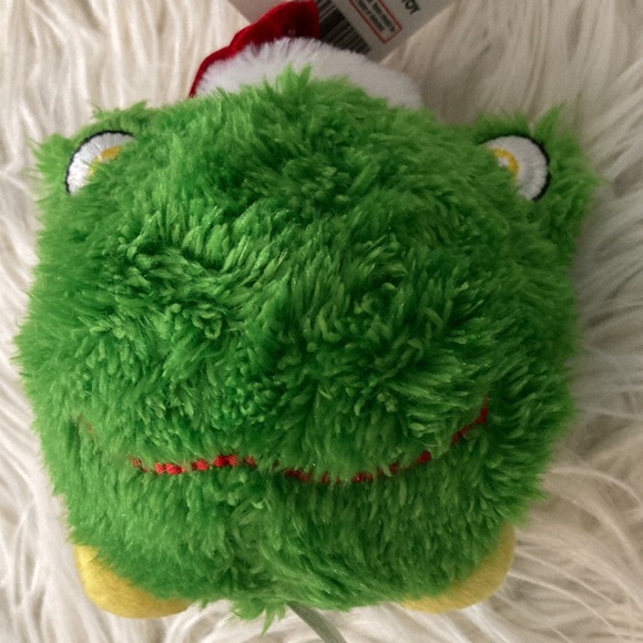 Pet Factory Holiday Squeaky Dog Toy Ball Frog Plush Ball - Picture 6 of 9